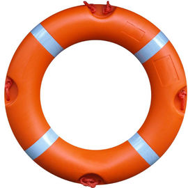 Pierścień łodzi ratownika wysokiej gęstości, boja pływacka w kolorze pomarańczowym / czerwonym