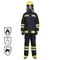 EN469 Nomex Dupont Fireman Suit Antystatyczny czarny / fluorescencyjny kolor